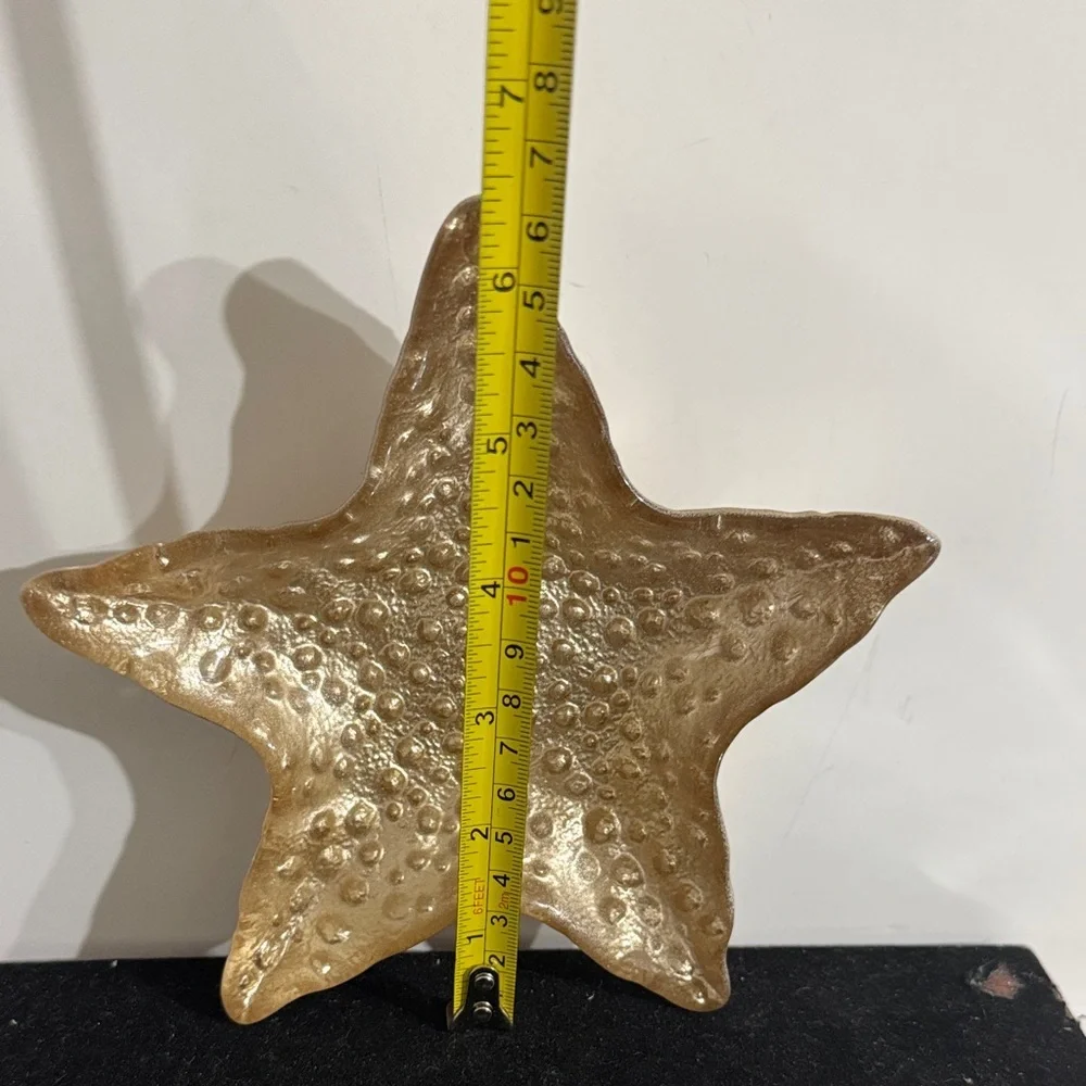 Gold Starfish Decorative Accent trinket bowl